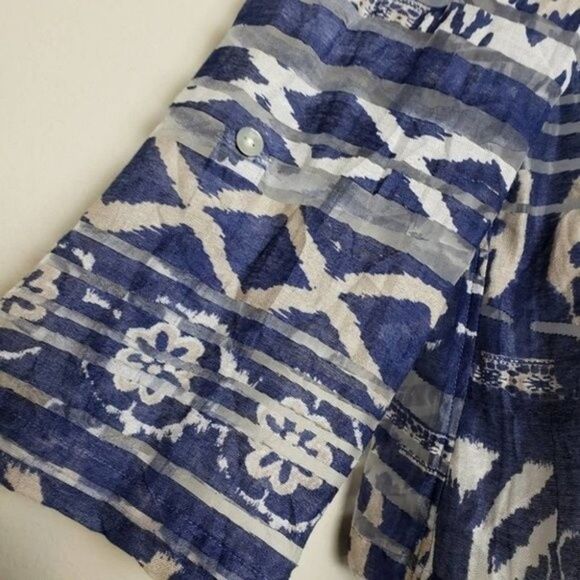 Multiples blue floral open front cardigan size Small - Picture 7 of 8